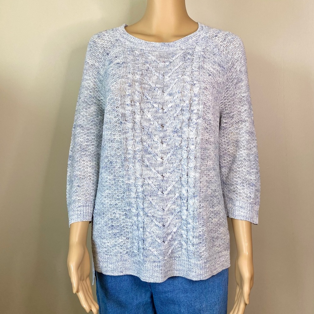 Liz Claiborne Petite Knit Grey Sweater